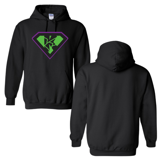 Kryptonite 50/50 Cotton/Polyester Hoodie Full Front Logo Only