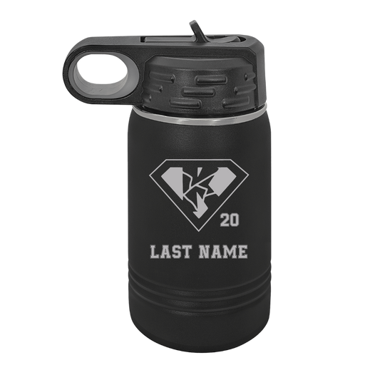 *Personalizable* Kryptonite Name & Number Polar Camel Laser Engraved Water Bottle-12oz, 20oz, 32oz