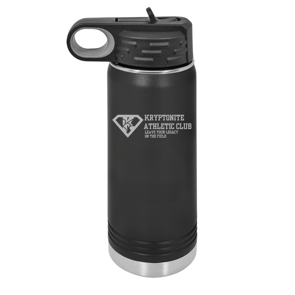 Kryptonite Athletic Club Polar Camel Laser Engraved Water Bottle-12oz, 20oz, 32oz