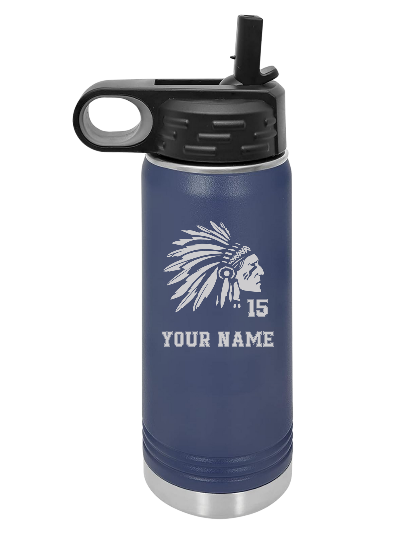 *Personalizable* Name & Number Polar Camel Laser Engraved Water Bottle-12oz, 20oz, 32oz (TRIBE)