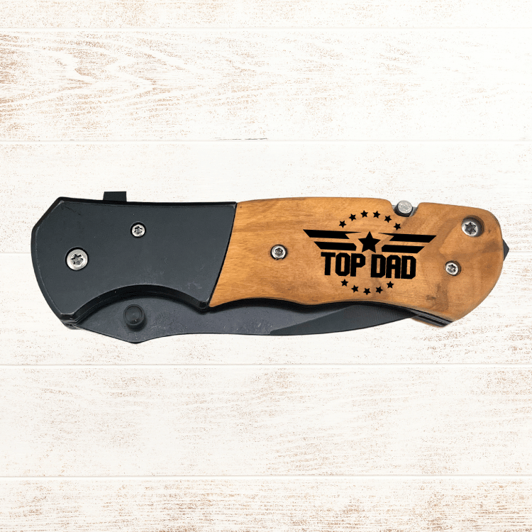 Laser Engraved Pocket Knife