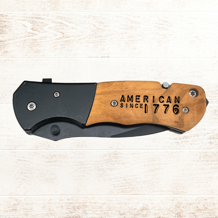 Laser Engraved Pocket Knife