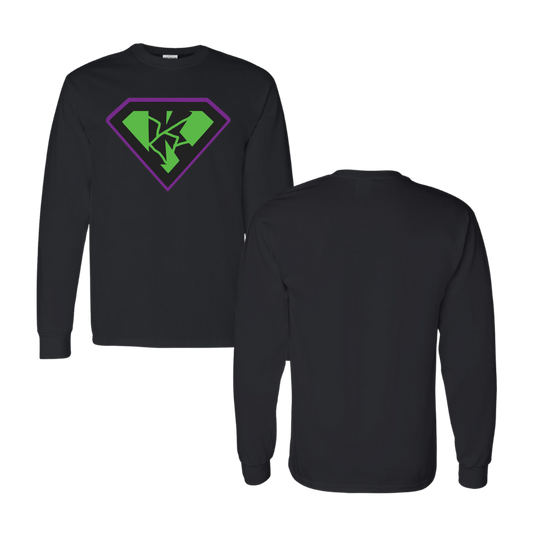 Kryptonite Full Front Logo- Long Sleeve Tee