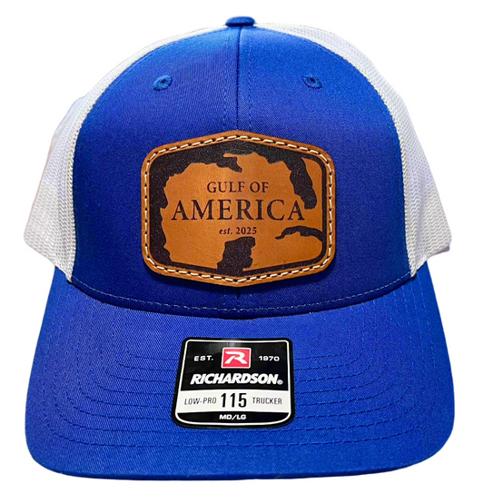 Gulf of America Leather Patch Hat- Richardson 112/115