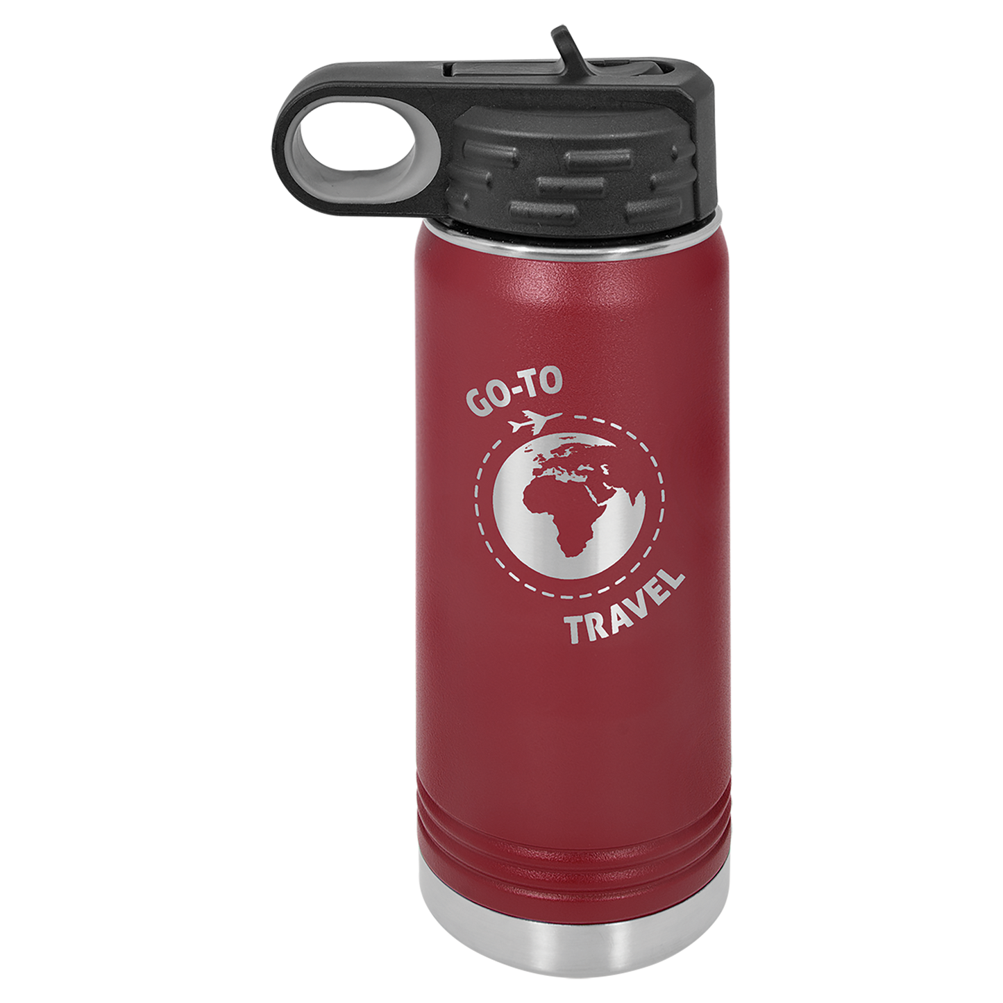 Laser Engraved Polar Camel Water Bottle