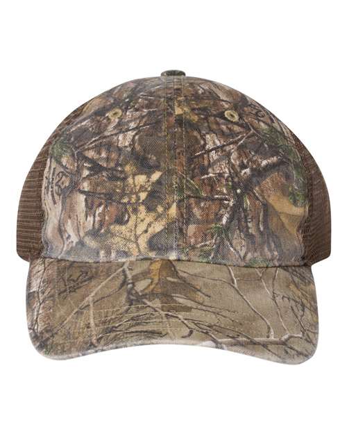 Richardson 111P- Printed Garment Washed Trucker ADULT