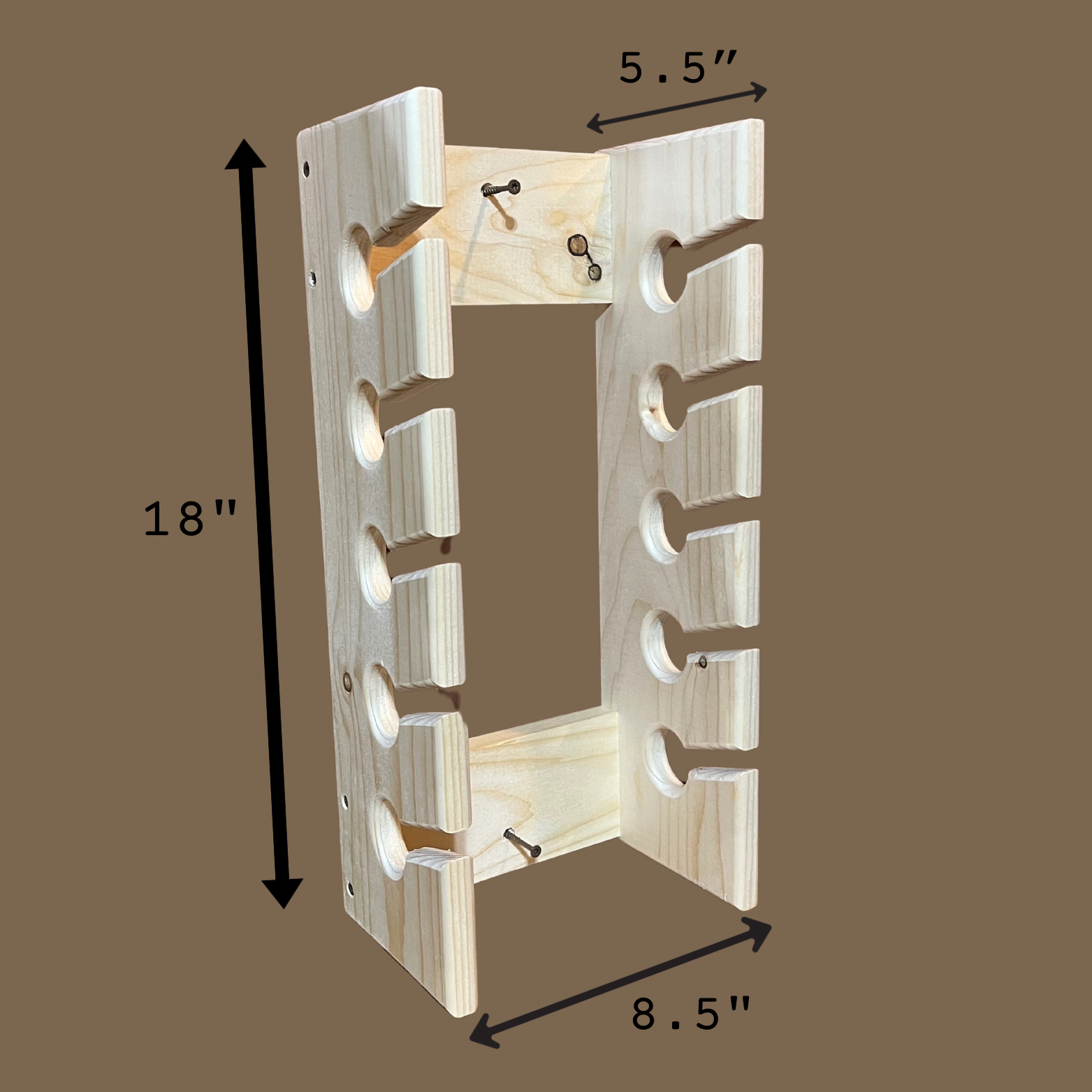 Handmade Wooden Hat Rack - Organize Your Collection