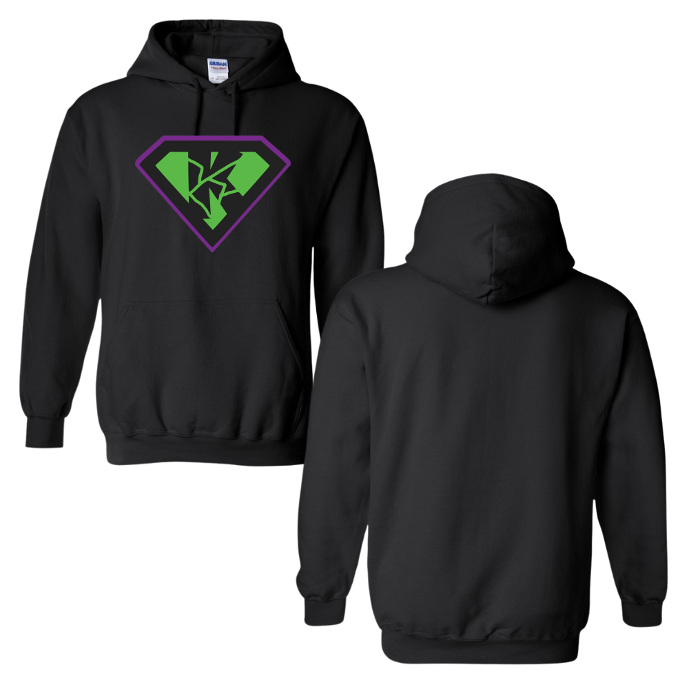 Kryptonite 50/50 Cotton/Polyester Hoodie Full Front Logo Only