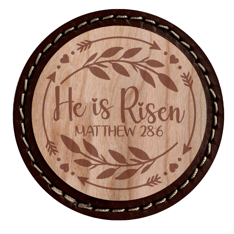 Scripture Wood Veneer on Leather-Richardson 320 Washed Chino Hat