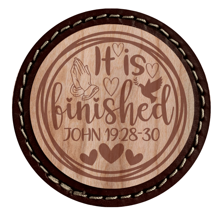 Scripture Wood Veneer on Leather-Richardson 320 Washed Chino Hat