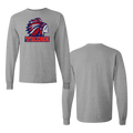 Sport Gray Gildan Heavy Cotton Long Sleeve Front Full Chest Logo Only (TRIBE)