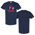 Navy Gildan Heavy Cotton Tee Front Logo Only (TRIBE)