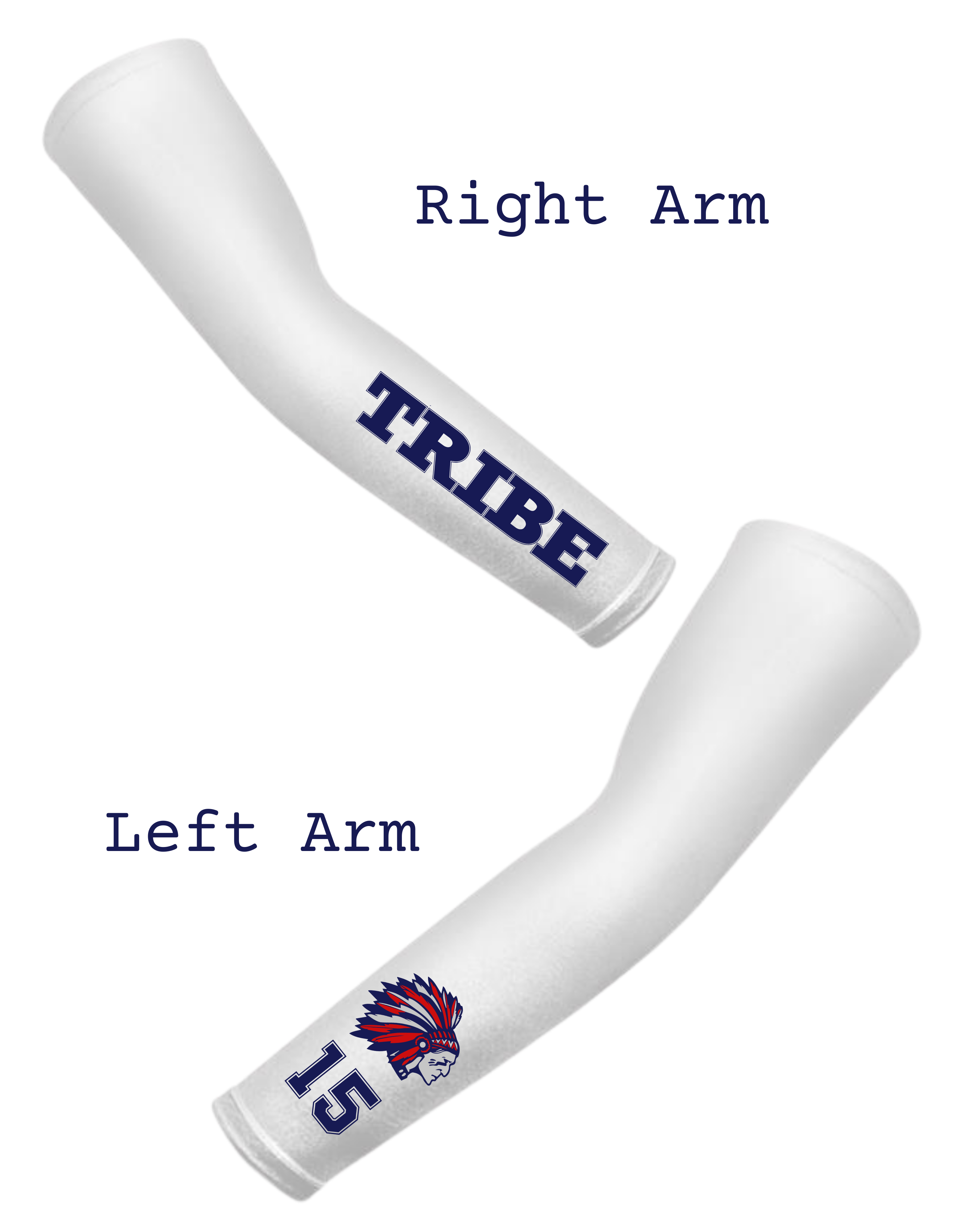 *Personalizable* Left & Right Moisture Wicking Compression Sleeve Set TRIBE