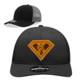 Kryptonite Decky Adult/Youth Black/Charcoal Trucker with Genuine Baseball Glove Leather Patch