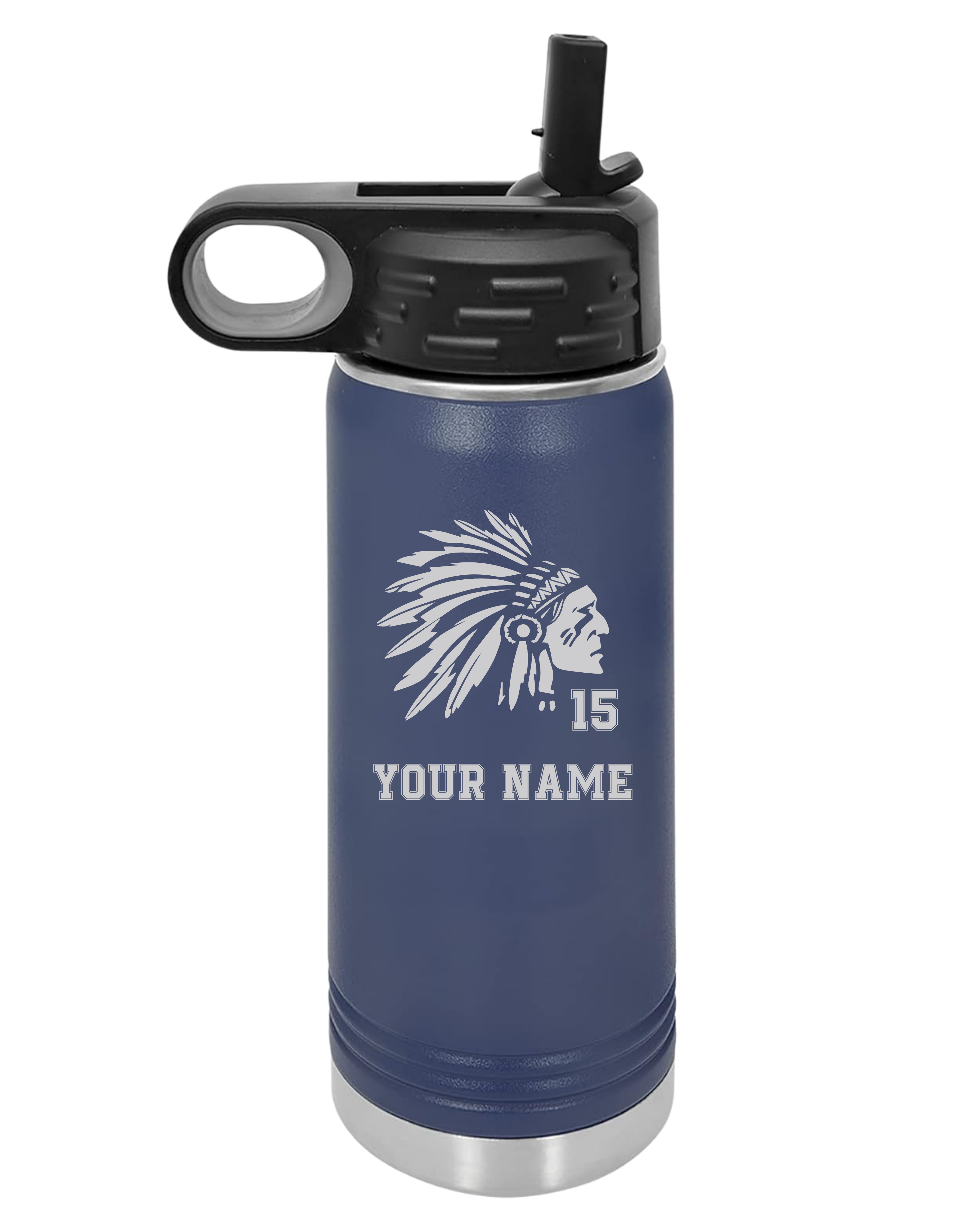 *Personalizable* Name & Number Polar Camel Laser Engraved Water Bottle-12oz, 20oz, 32oz (TRIBE)