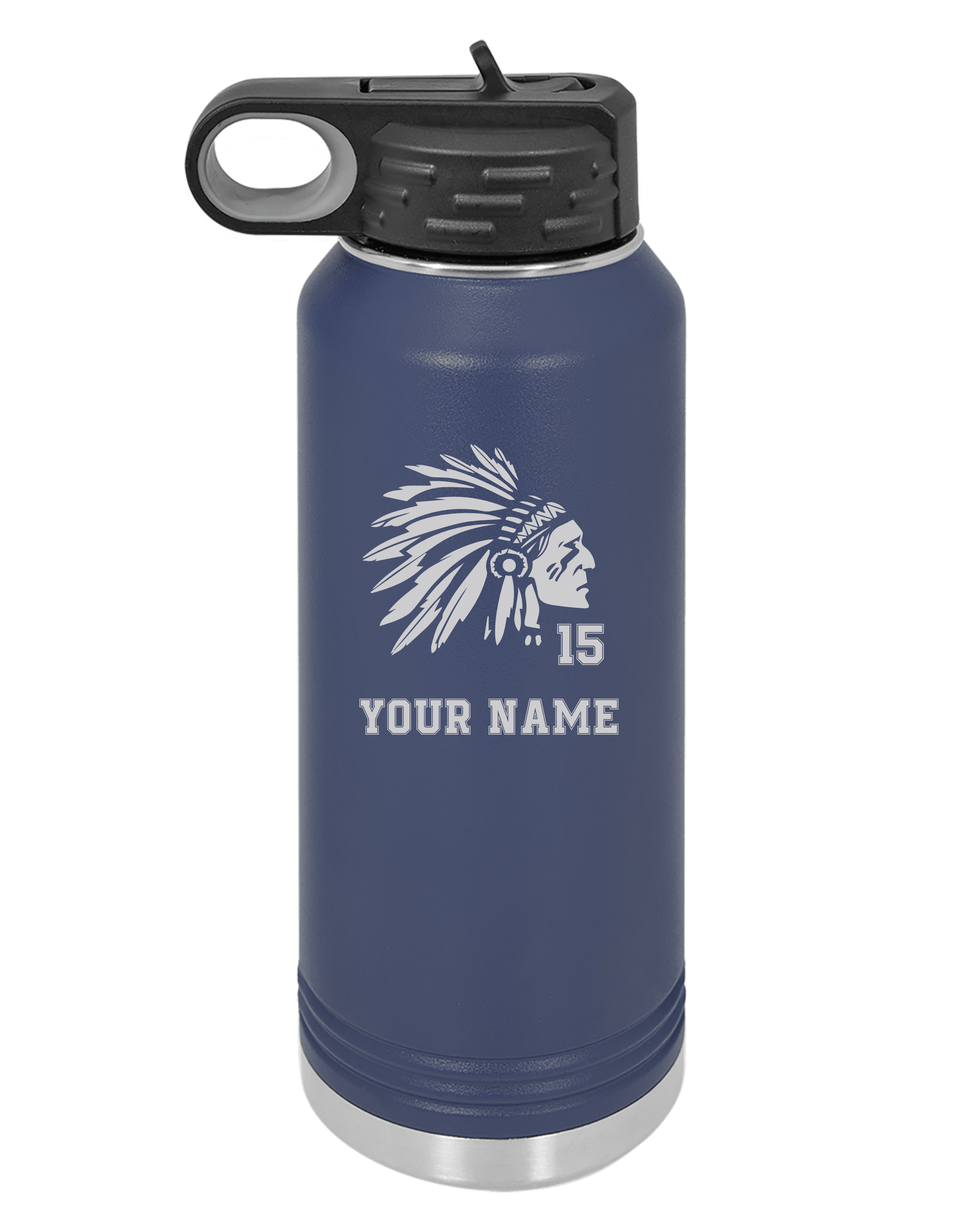 *Personalizable* Name & Number Polar Camel Laser Engraved Water Bottle-12oz, 20oz, 32oz (TRIBE)