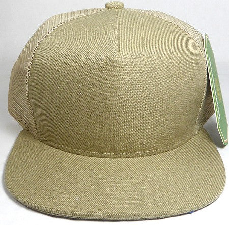 Crown 5-Panel Flat Bill Trucker Hat