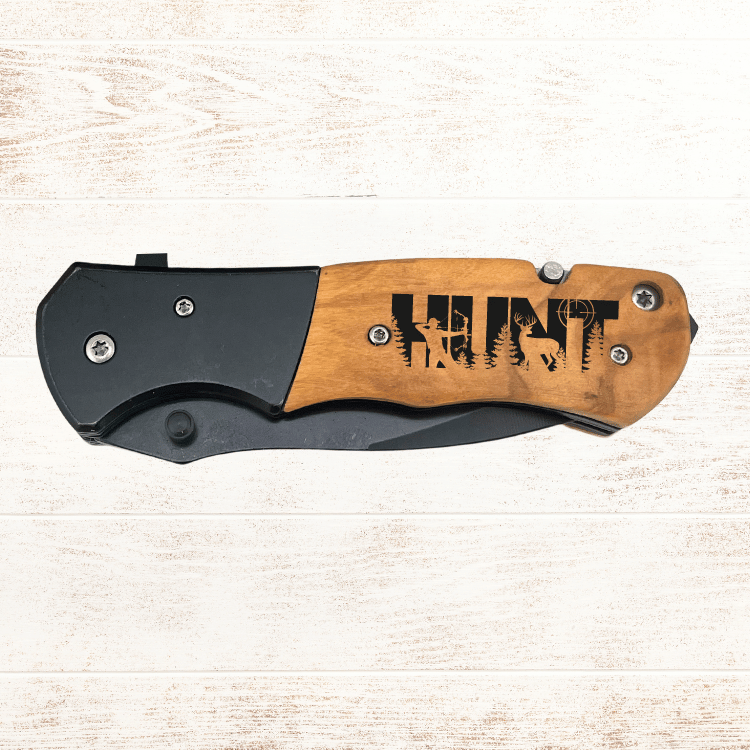 Laser Engraved Pocket Knife