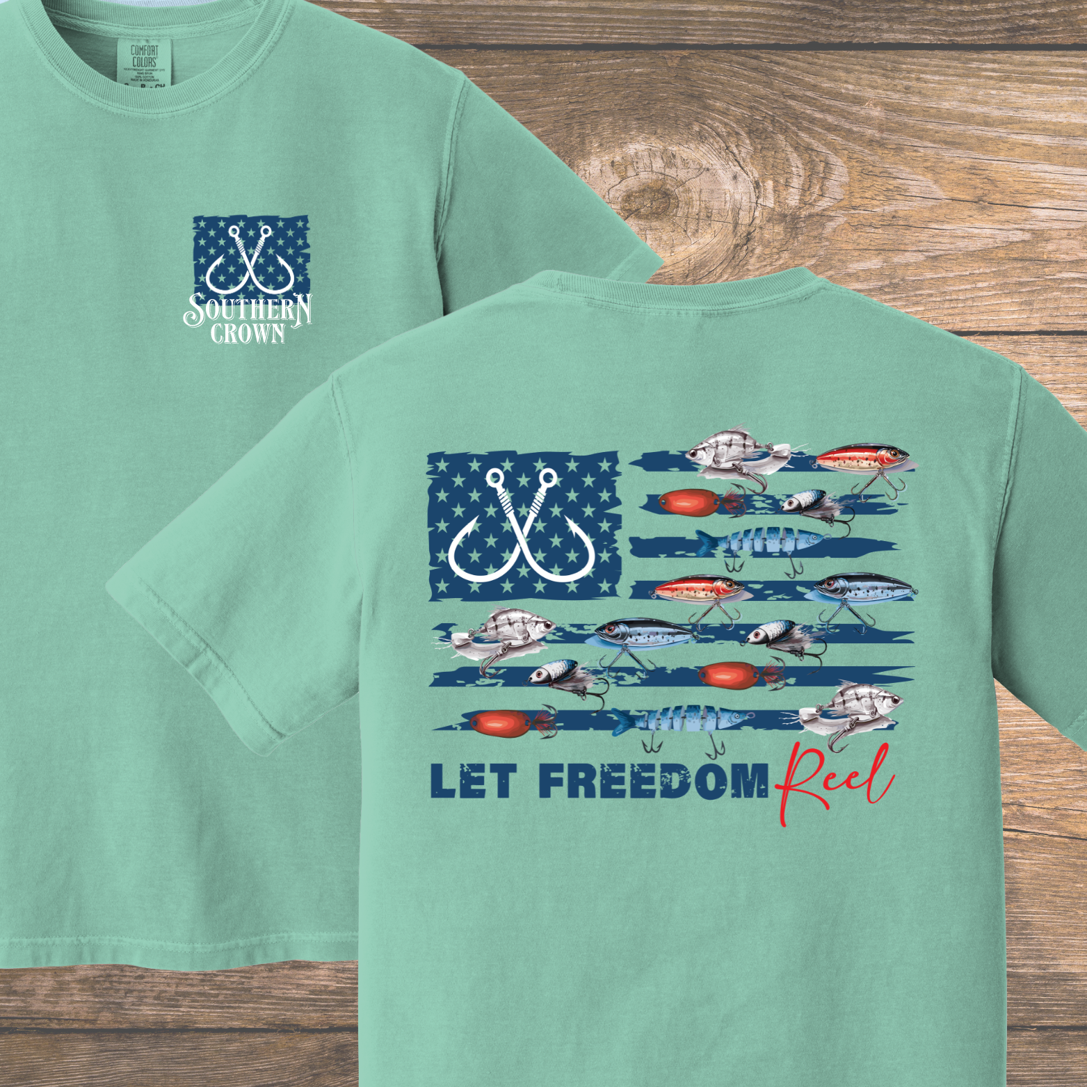 Let Freedom Reel - Patriotic Fishing T-Shirt