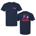 Navy Epic Cooling Performance Tee Front Chest & Back Logo (TRIBE)