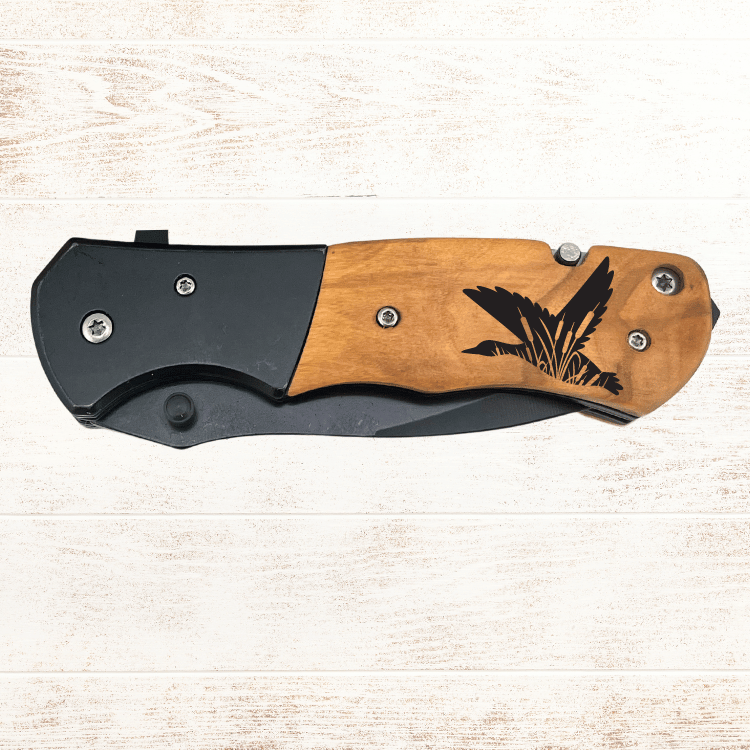 Laser Engraved Pocket Knife