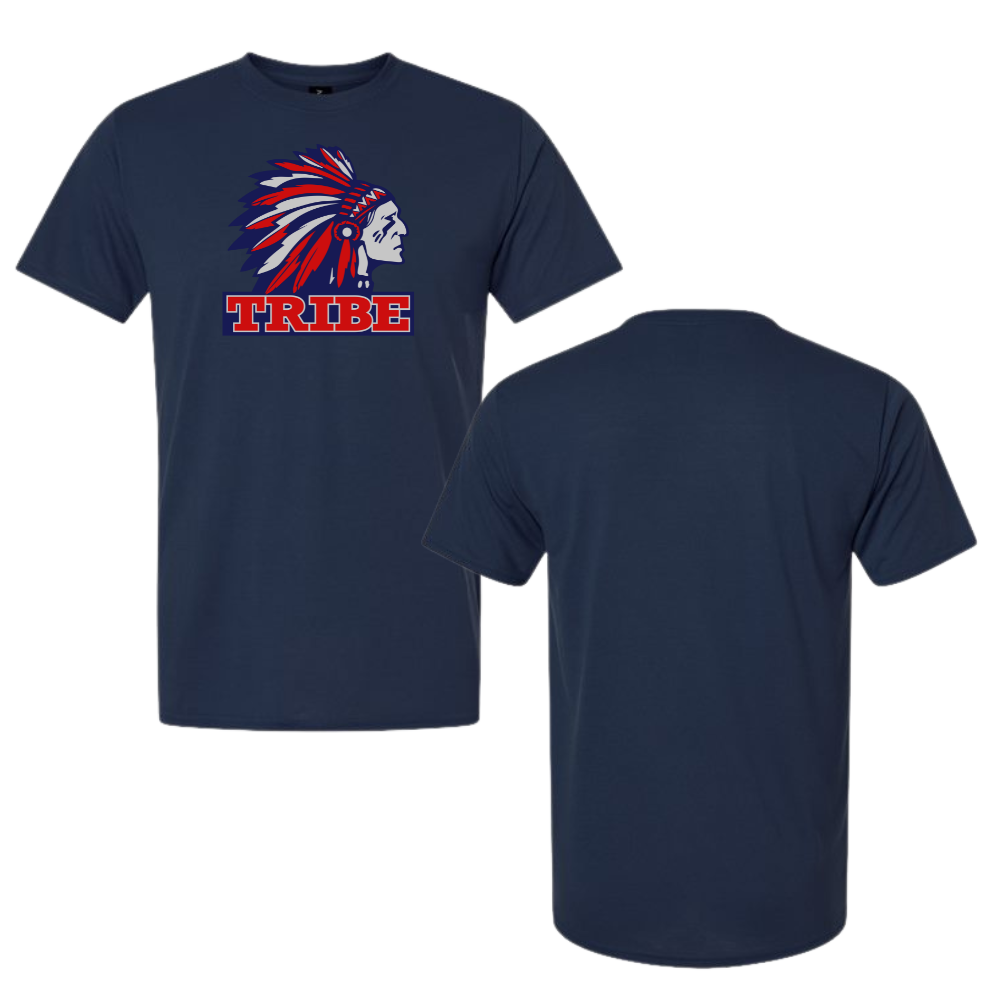 Navy Epic Cooling Performance Tee Front Only Logo (TRIBE)