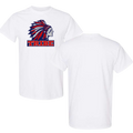 White Gildan Heavy Cotton Tee Front Logo Only (TRIBE)