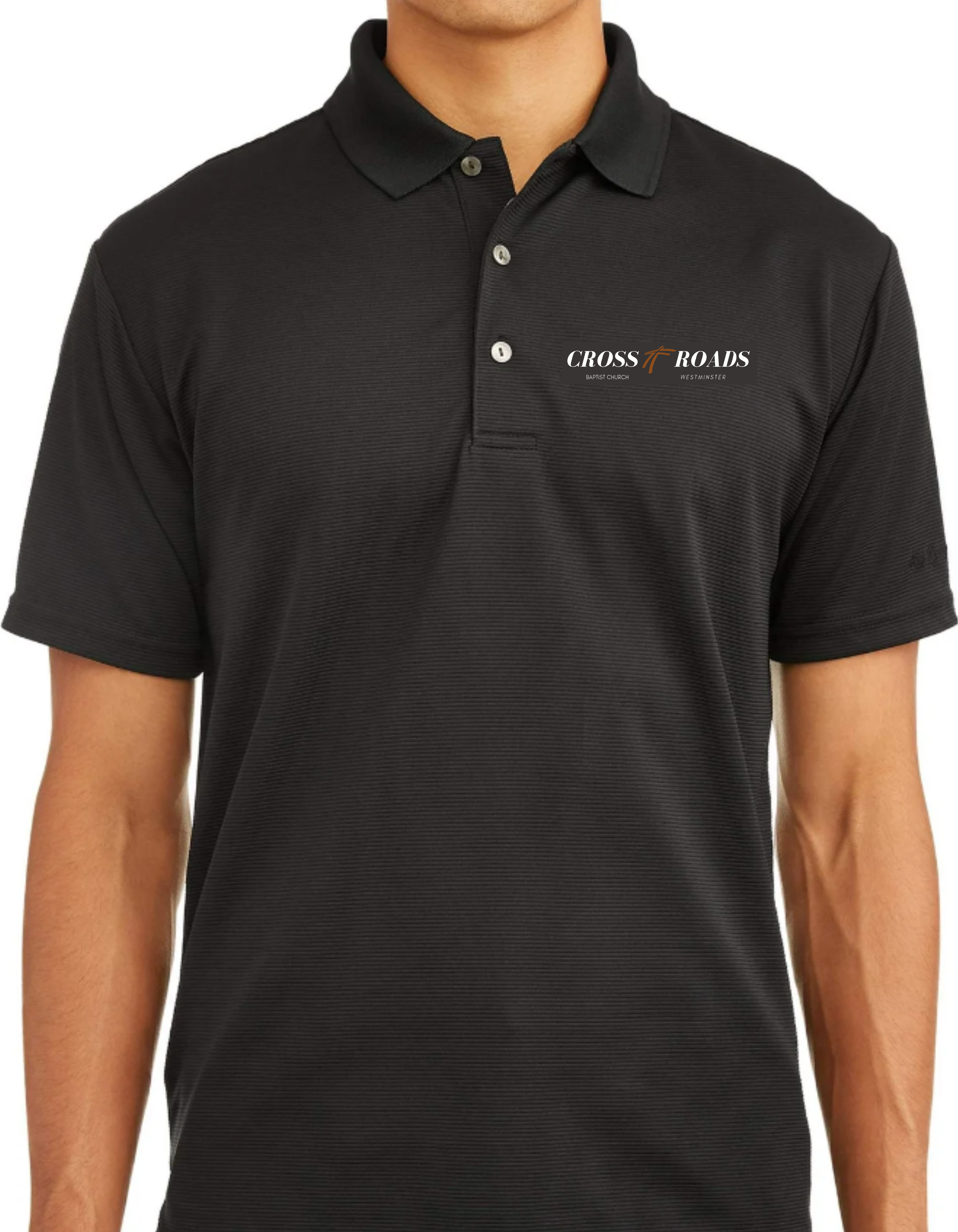 Cross Roads Baptist Church Embroidered Polyester Polo (Pre-Order)
