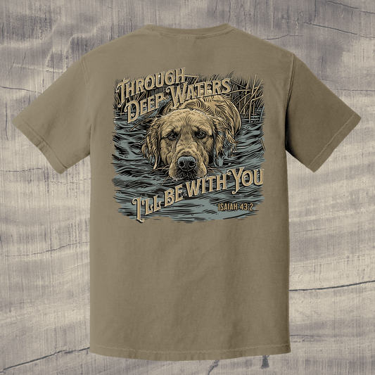 Through Deep Waters T-Shirt - Isaiah 43:2