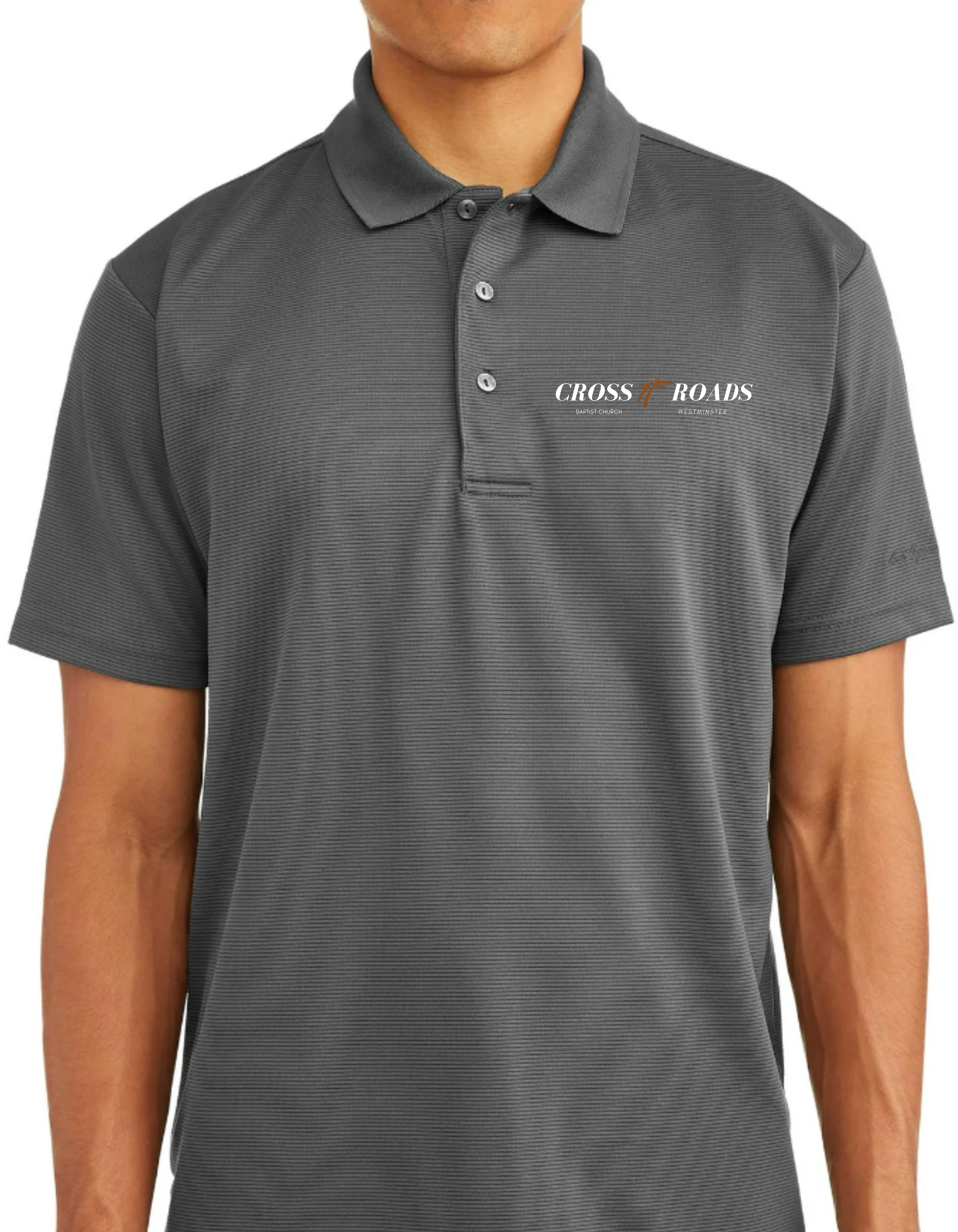 Cross Roads Baptist Church Embroidered Polyester Polo (Pre-Order)