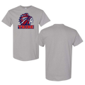 Gray Gildan Heavy Cotton Tee Front Full Logo Only (TRIBE)