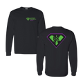 Kryptonite Left Chest & Full Back Logo- Long Sleeve Tee