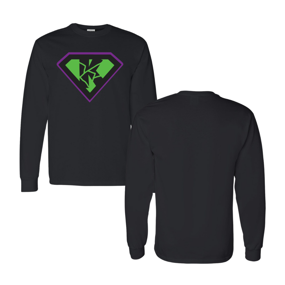 Kryptonite Full Front Logo- Long Sleeve Tee