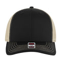 Otto Cap 6 Panel Mid Profile Mesh Back Trucker Hat