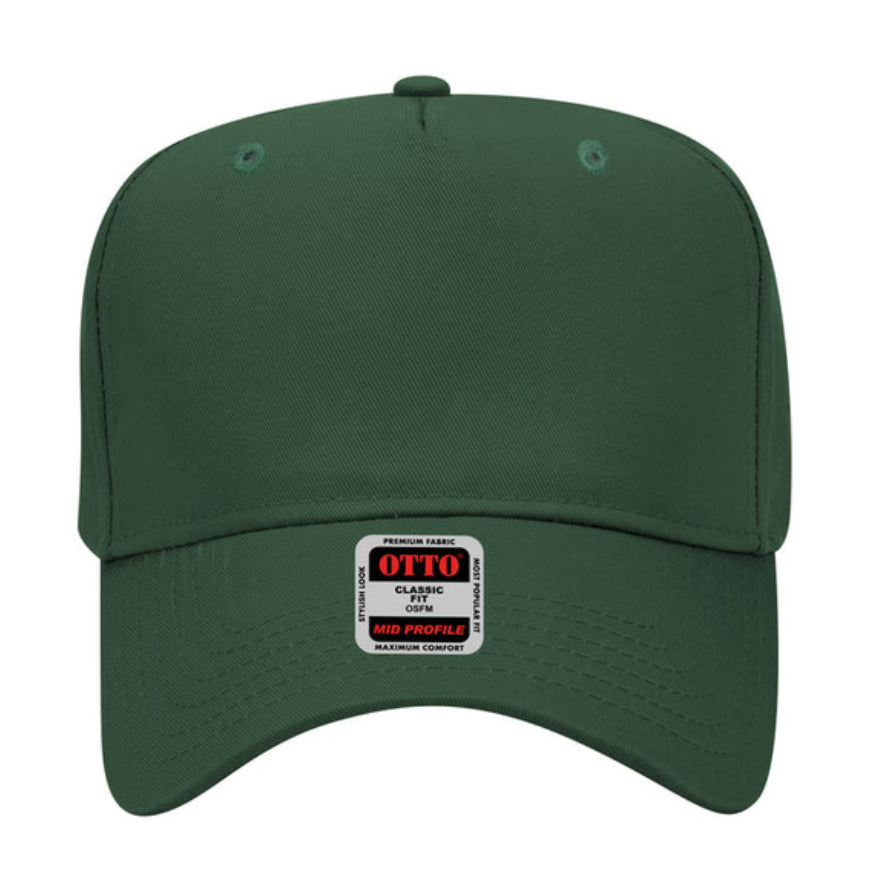 Otto Cap 31-069 5 Panel Mid Profile Baseball Cap