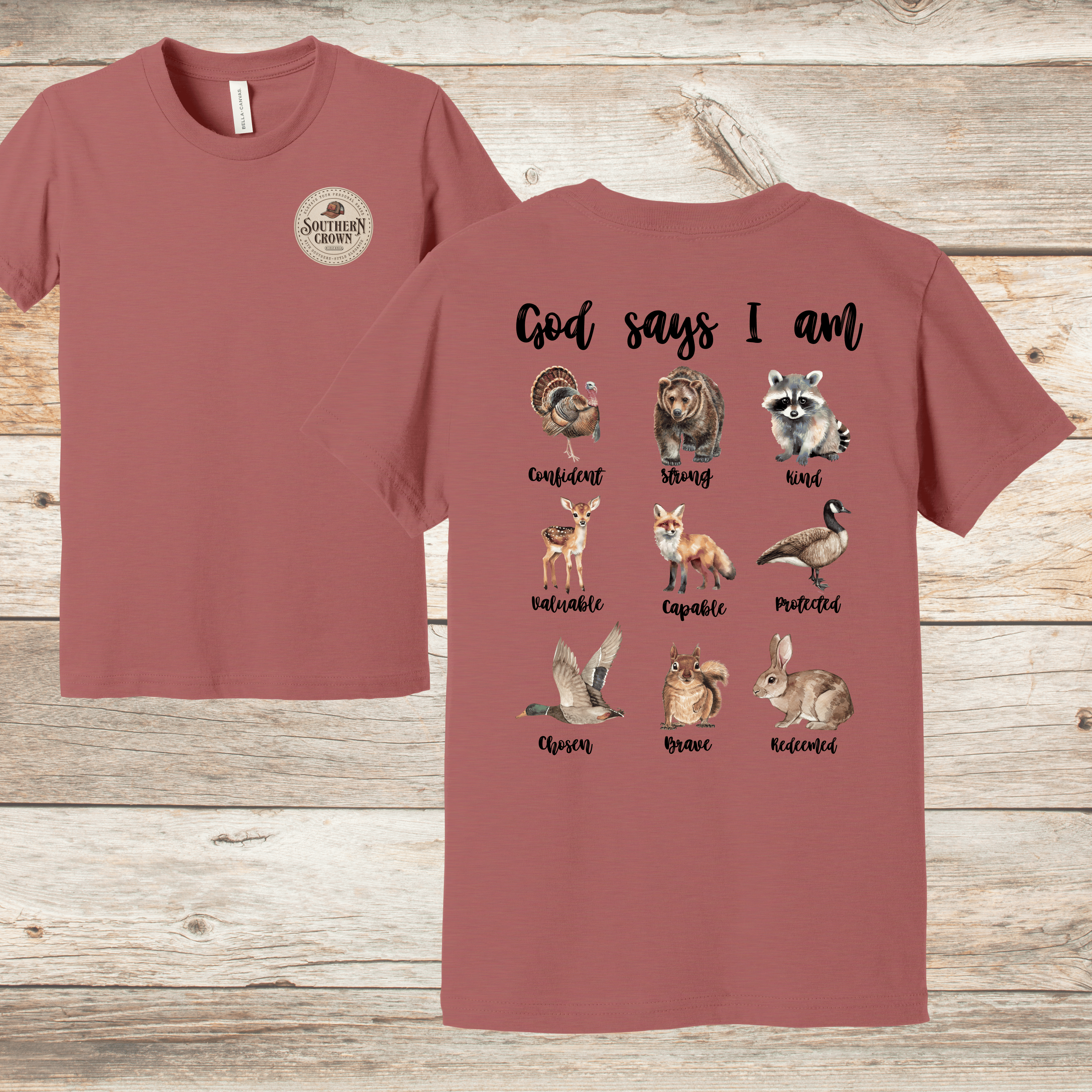 God Says I Am Wildlife Animals T-Shirt for Kids