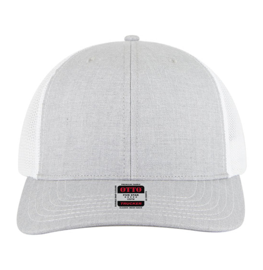 Otto Cap 6 Panel Mid Profile Mesh Back Trucker Hat