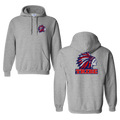 Sport Gray Gildan Softstyle 50/50 Cotton/Polyester Hoodie Front Chest & Full Back logo (TRIBE)
