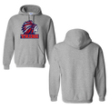Sport Gray Gildan Softstyle 50/50 Cotton/Polyester Hoodie Full Front logo only (TRIBE)
