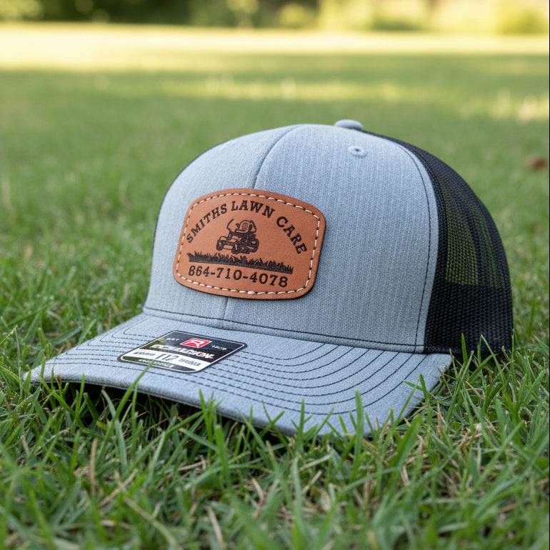 Customizable Logo Hat- Rounded Rectangle Patch