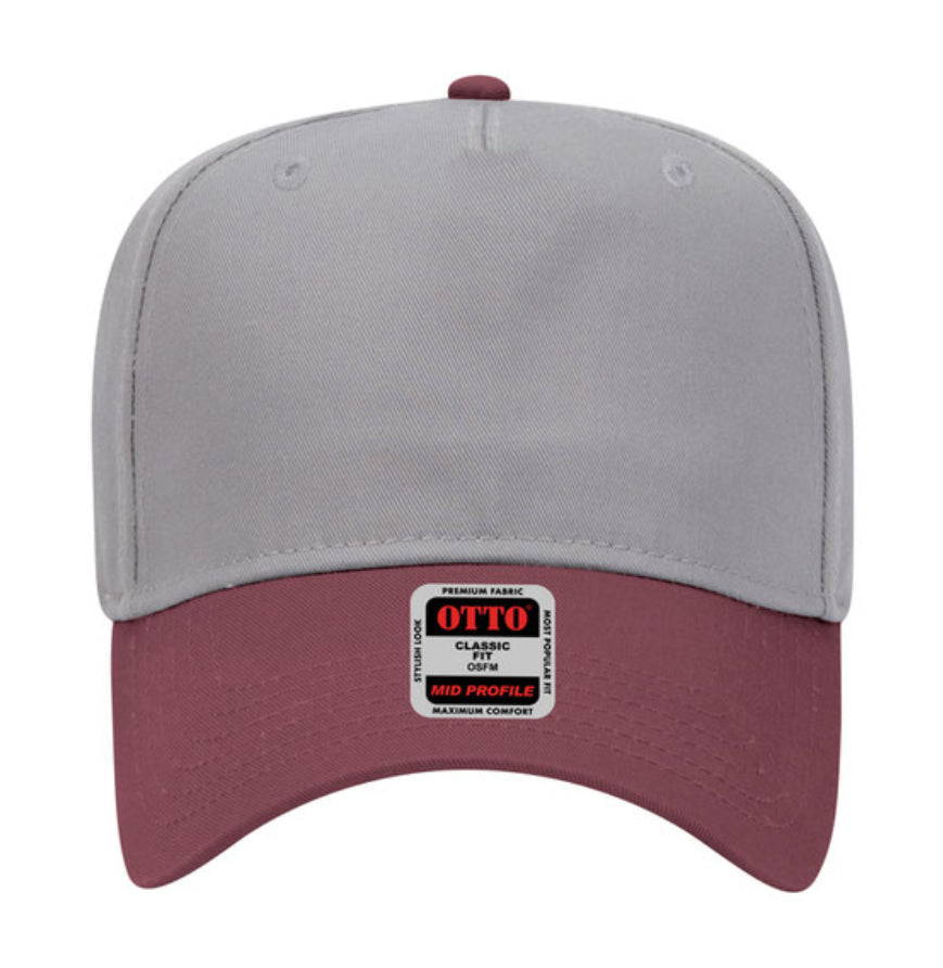 Otto Cap 31-069 5 Panel Mid Profile Baseball Cap