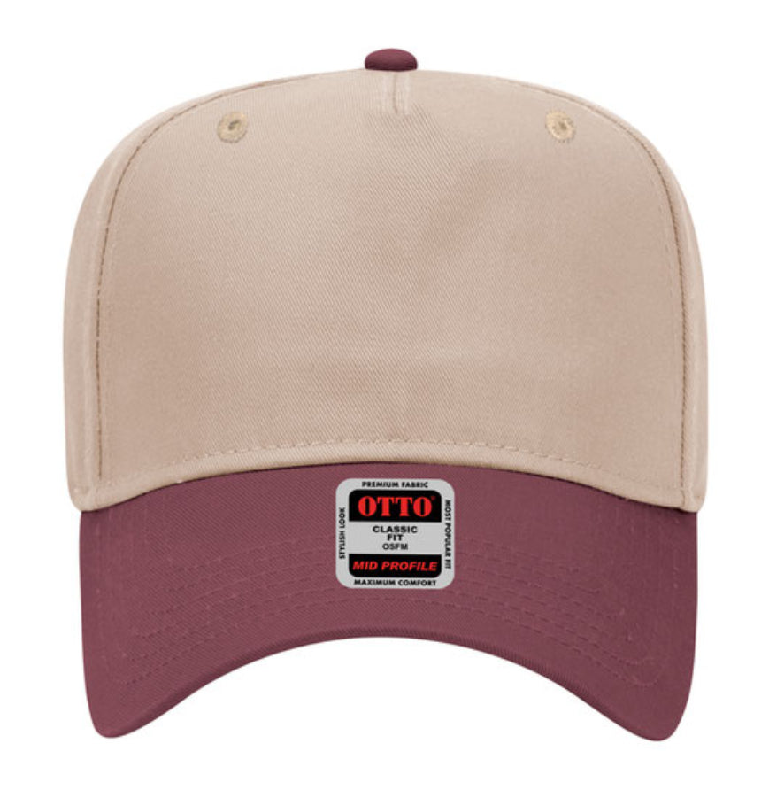 Otto Cap 31-069 5 Panel Mid Profile Baseball Cap