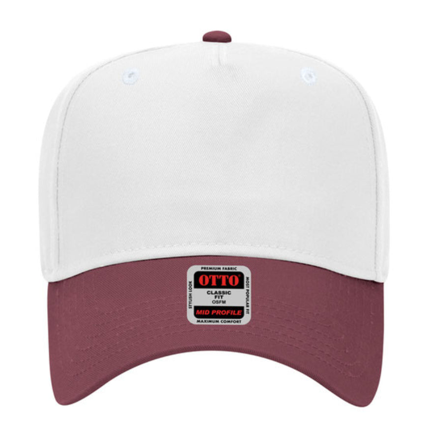 Otto Cap 31-069 5 Panel Mid Profile Baseball Cap