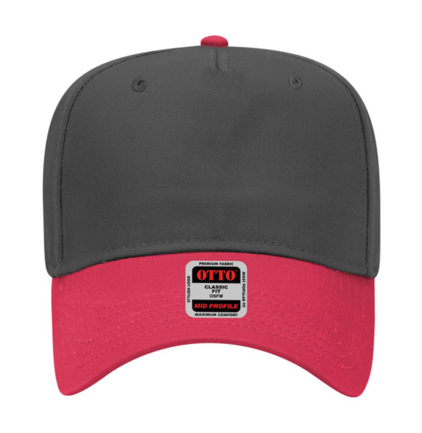 Otto Cap 31-069 5 Panel Mid Profile Baseball Cap