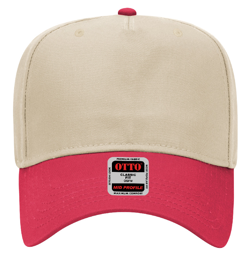 Otto Cap 31-069 5 Panel Mid Profile Baseball Cap