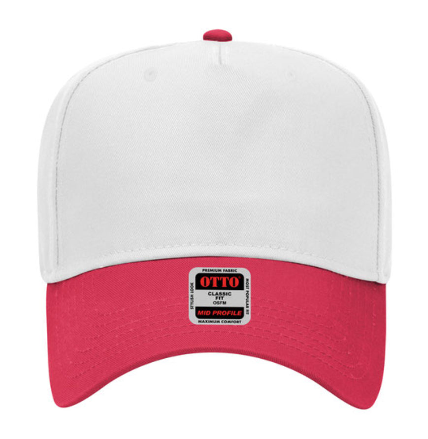 Otto Cap 31-069 5 Panel Mid Profile Baseball Cap