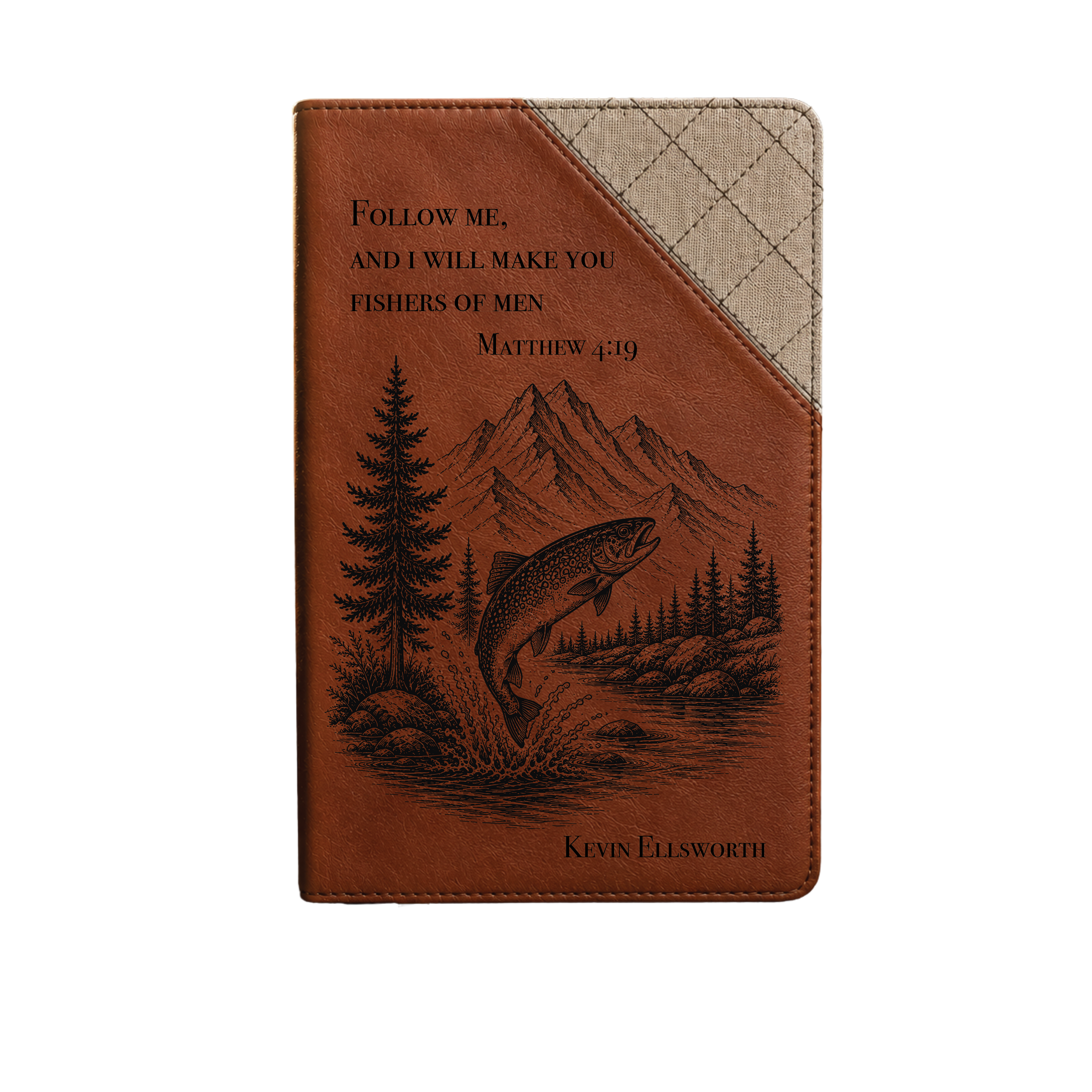Personalized Trout Bible with Custom Scripture