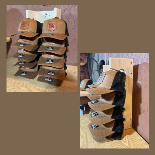 Handmade Wooden Hat Rack - Organize Your Collection