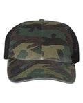 Richardson 111P- Printed Garment Washed Trucker ADULT